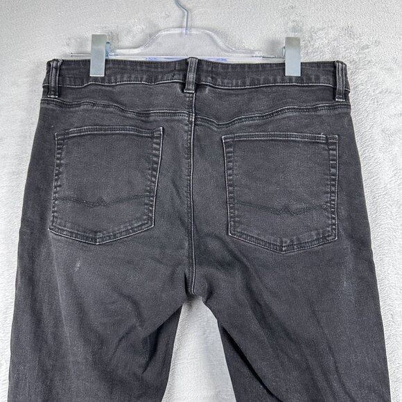 Asos Design Super Skinny Jeans Womens Size W34X30L Distressed Mid Rise Black - Picture 4 of 11